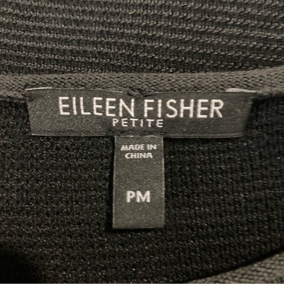 Eileen Fisher sz. PM, Black, 70% Silk, 30% Viscose, bat sleeve, Reg.wear, GUC - Picture 3 of 7